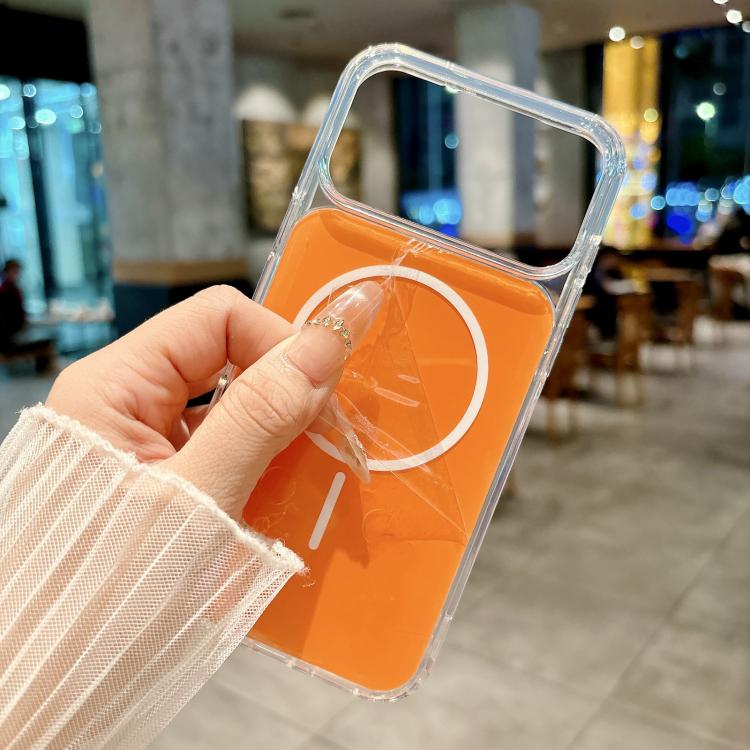 For iPhone 17 Acrylic MagSafe Fine Circle Magnetic Phone Case
