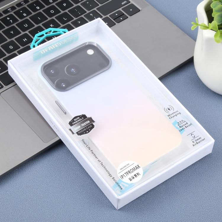 For iPhone 17 Pro Max DFANS DESIGN Cloud Series Feather Texture Shockproof Phone Case