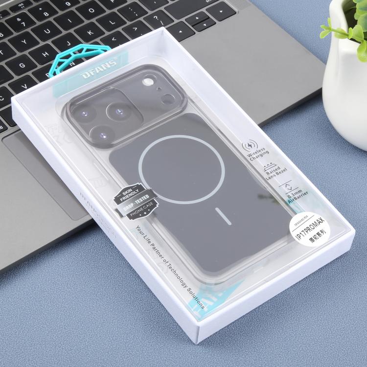 For iPhone 17 Pro Max DFANS DESIGN Original Series PC Transparent Thin Circle MagSafe Phone Case