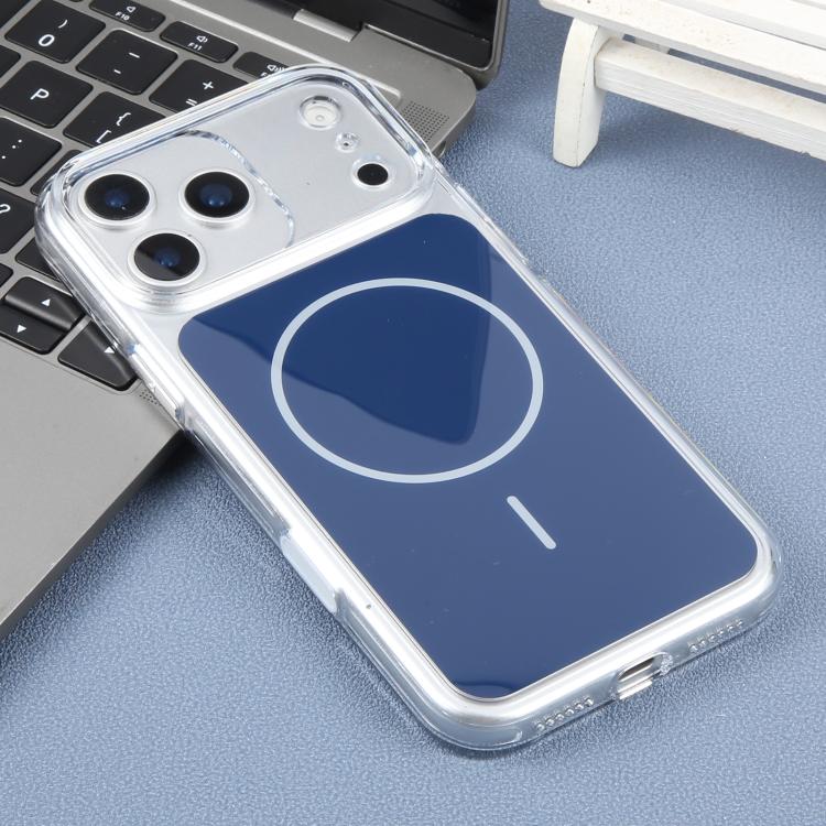 For iPhone 17 Pro Max DFANS DESIGN Original Series PC Transparent Thin Circle MagSafe Phone Case