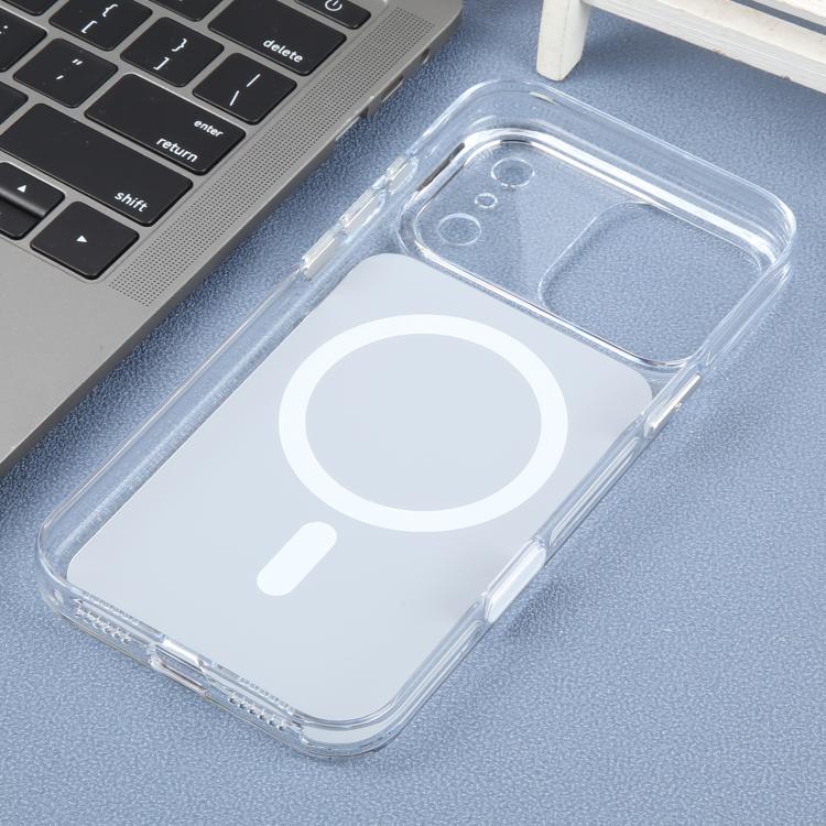 For iPhone 17 Pro Max DFANS DESIGN Original Series PC Transparent Thin Circle MagSafe Phone Case