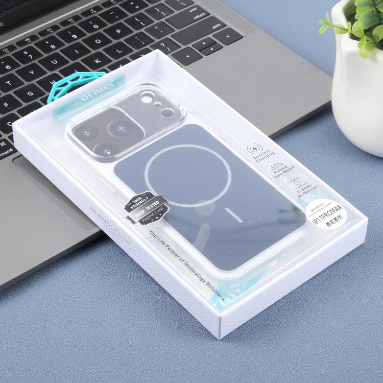 For iPhone 17 Pro Max DFANS DESIGN Original Series PC Transparent Thin Circle MagSafe Phone Case