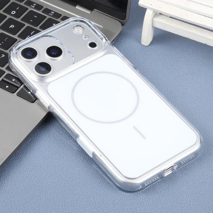 For iPhone 17 Pro Max DFANS DESIGN Original Series PC Transparent Thin Circle MagSafe Phone Case