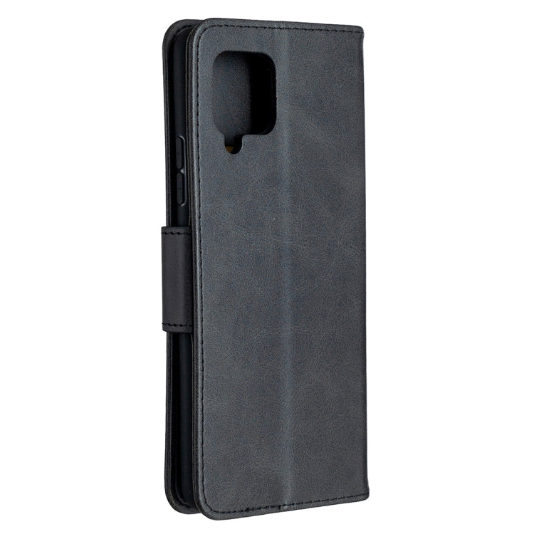 For Samsung Galaxy A42 5G Retro Lambskin Texture Pure Color Horizontal Flip PU Leather Case with Holder & Card Slots & Wallet & Lanyard