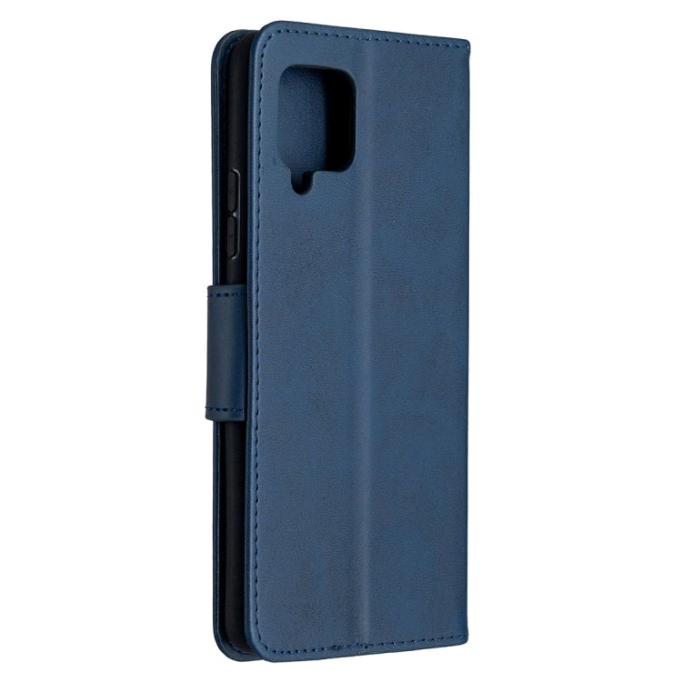 For Samsung Galaxy A42 5G Retro Lambskin Texture Pure Color Horizontal Flip PU Leather Case with Holder & Card Slots & Wallet & Lanyard