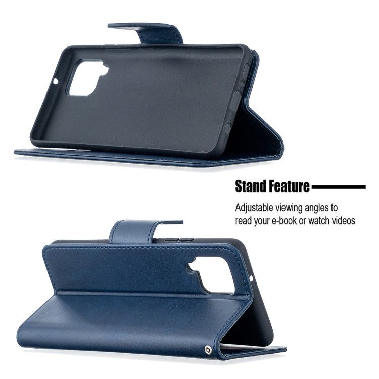 For Samsung Galaxy A42 5G Retro Lambskin Texture Pure Color Horizontal Flip PU Leather Case with Holder & Card Slots & Wallet & Lanyard