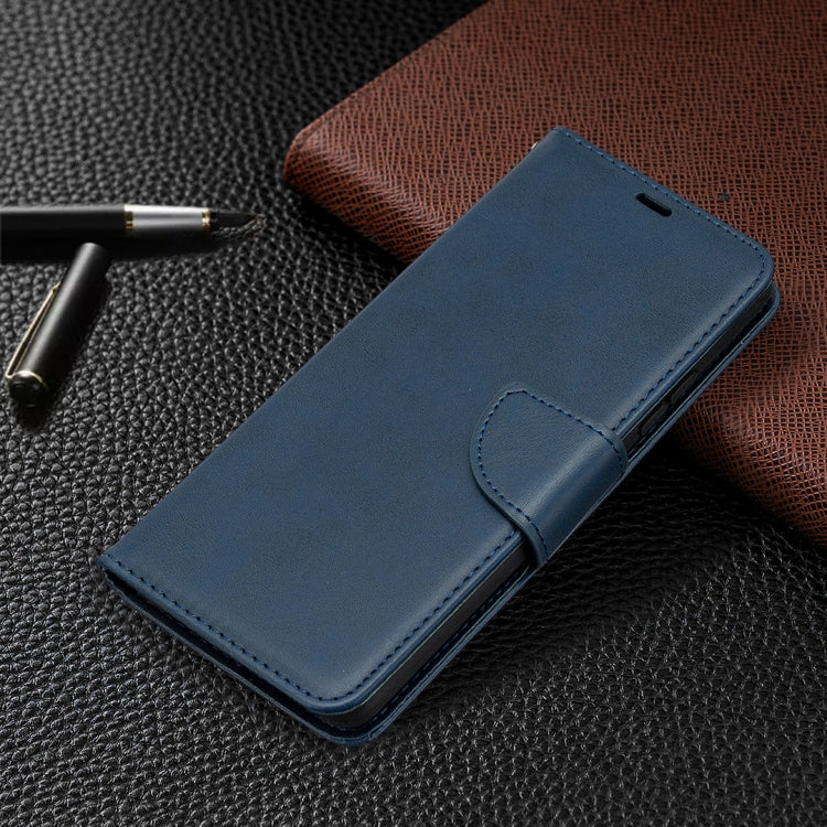 For Samsung Galaxy A42 5G Retro Lambskin Texture Pure Color Horizontal Flip PU Leather Case with Holder & Card Slots & Wallet & Lanyard