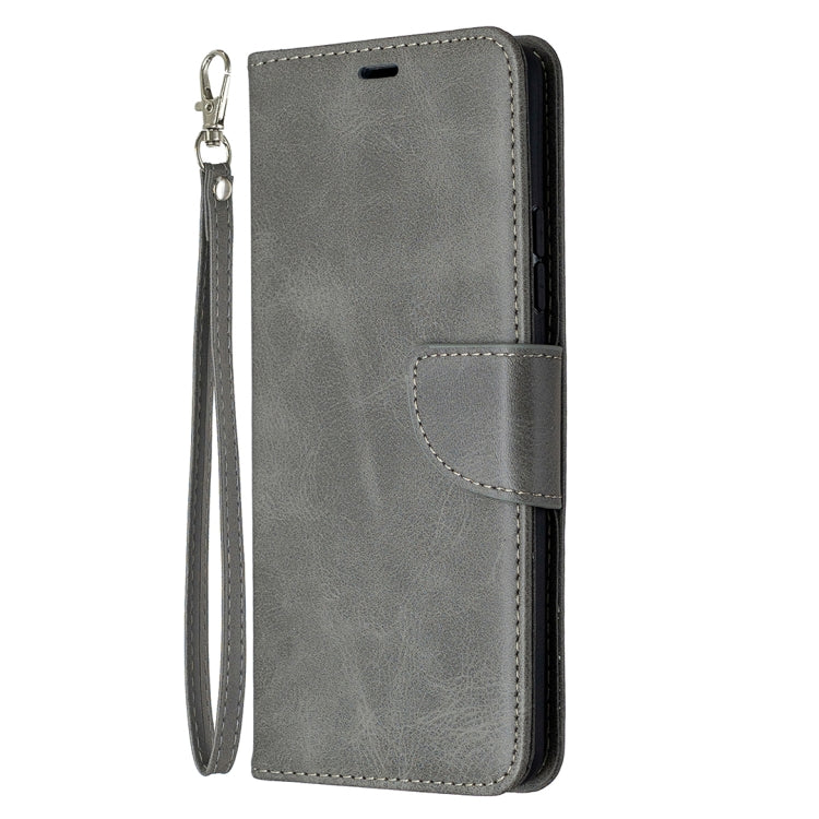 For Samsung Galaxy A42 5G Retro Lambskin Texture Pure Color Horizontal Flip PU Leather Case with Holder & Card Slots & Wallet & Lanyard