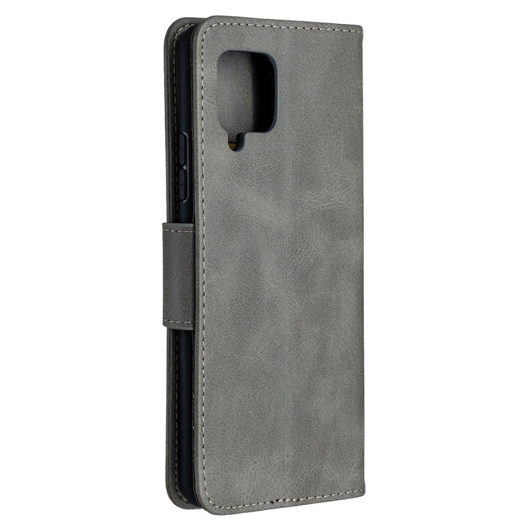 For Samsung Galaxy A42 5G Retro Lambskin Texture Pure Color Horizontal Flip PU Leather Case with Holder & Card Slots & Wallet & Lanyard