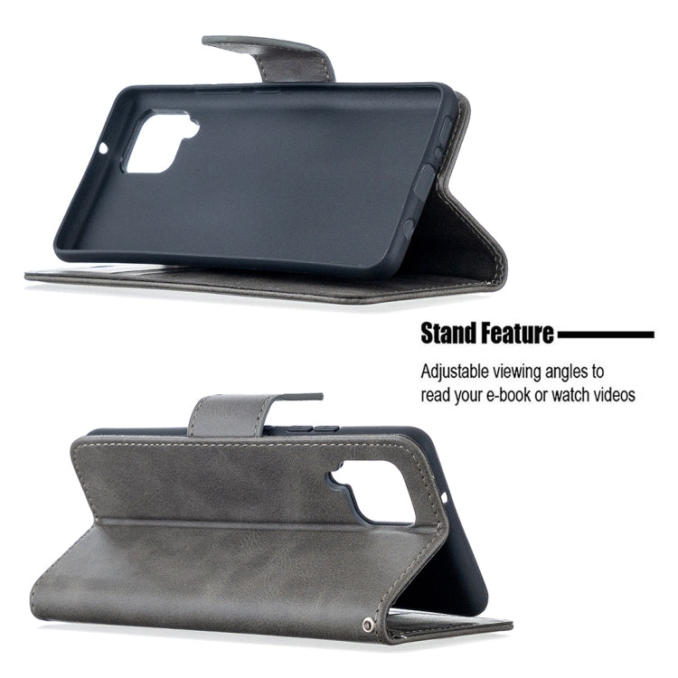 For Samsung Galaxy A42 5G Retro Lambskin Texture Pure Color Horizontal Flip PU Leather Case with Holder & Card Slots & Wallet & Lanyard