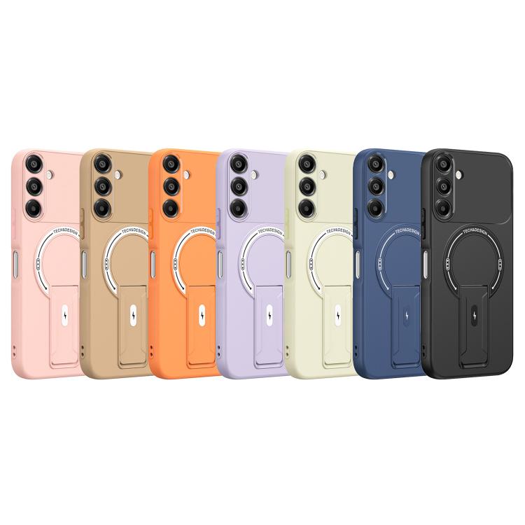 For Samsung Galaxy A16 5G Skin Feel MagSafe Phone Case with Holder