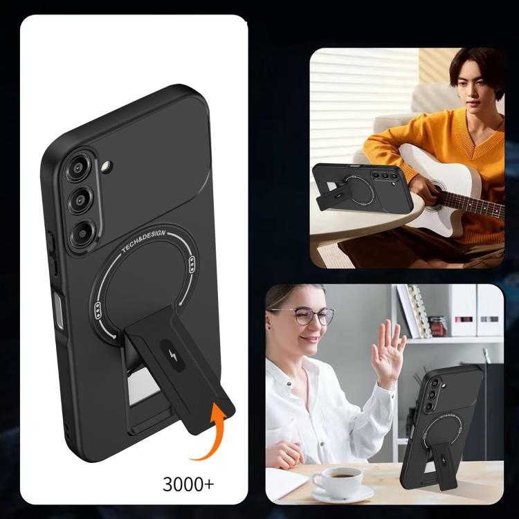 For Samsung Galaxy A16 5G Skin Feel MagSafe Phone Case with Holder