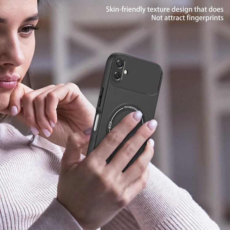 For Samsung Galaxy A06 4G / 5G Skin Feel MagSafe Phone Case with Holder
