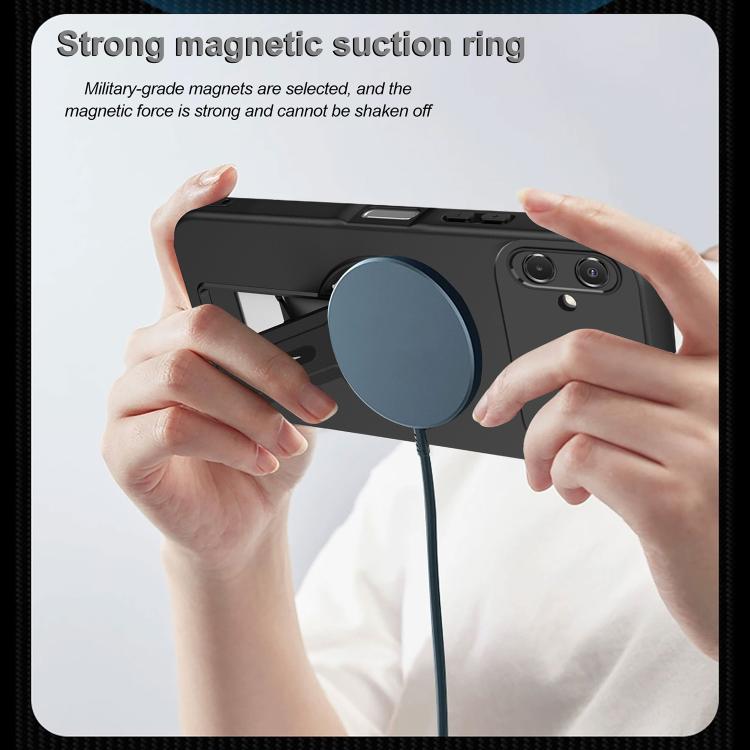 For Samsung Galaxy A06 4G / 5G Skin Feel MagSafe Phone Case with Holder