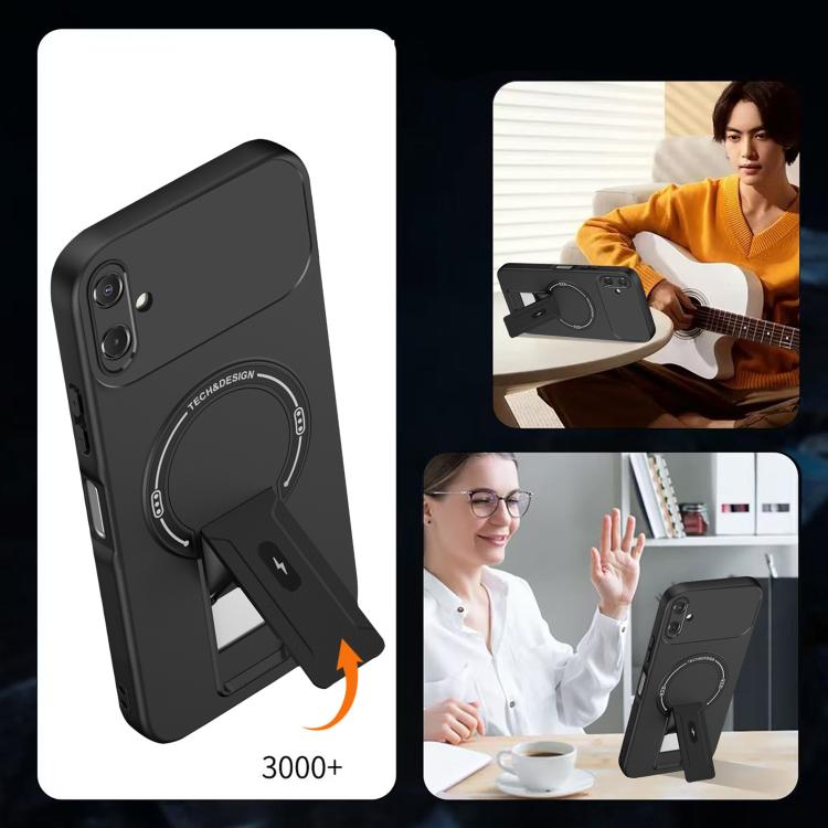 For Samsung Galaxy A06 4G / 5G Skin Feel MagSafe Phone Case with Holder
