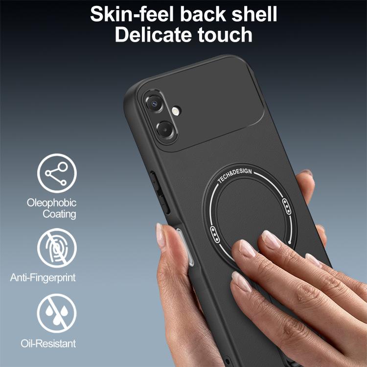 For Samsung Galaxy A06 4G / 5G Skin Feel MagSafe Phone Case with Holder