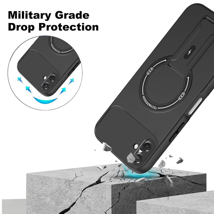 For Samsung Galaxy A06 4G / 5G Skin Feel MagSafe Phone Case with Holder