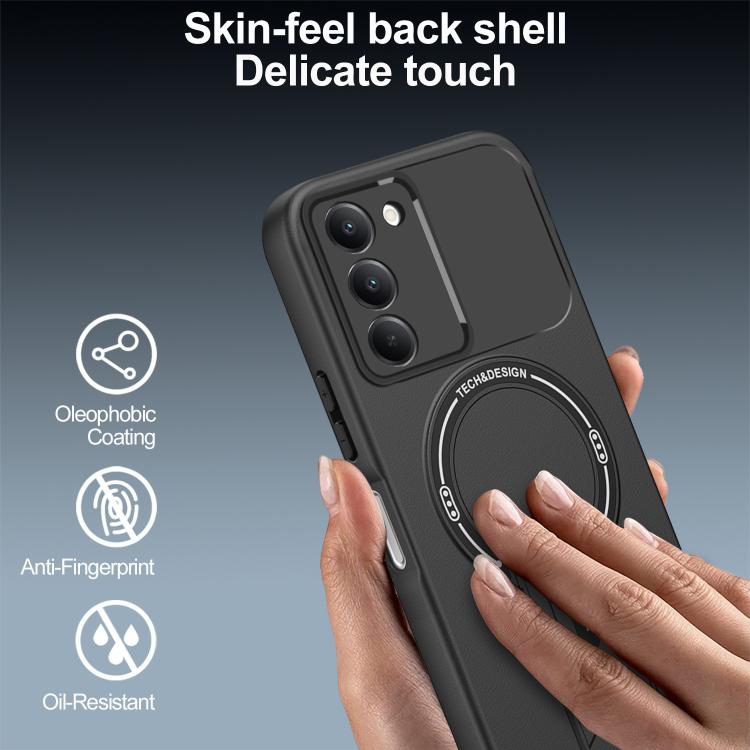 For Redmi 15 5G / 4G EU 171mm Skin Feel MagSafe Phone Case with Holder