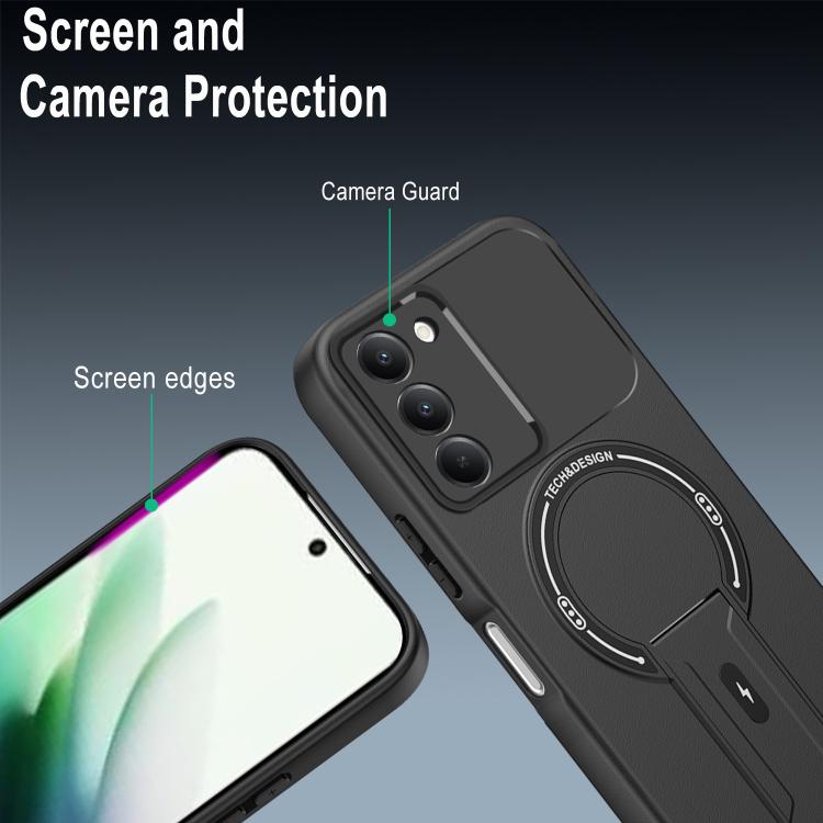 For Redmi 15 5G / 4G EU 171mm Skin Feel MagSafe Phone Case with Holder