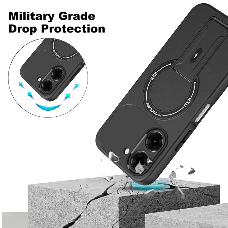 For Redmi A5 4G 171.7mm / Poco C71 4G Skin Feel MagSafe Phone Case with Holder