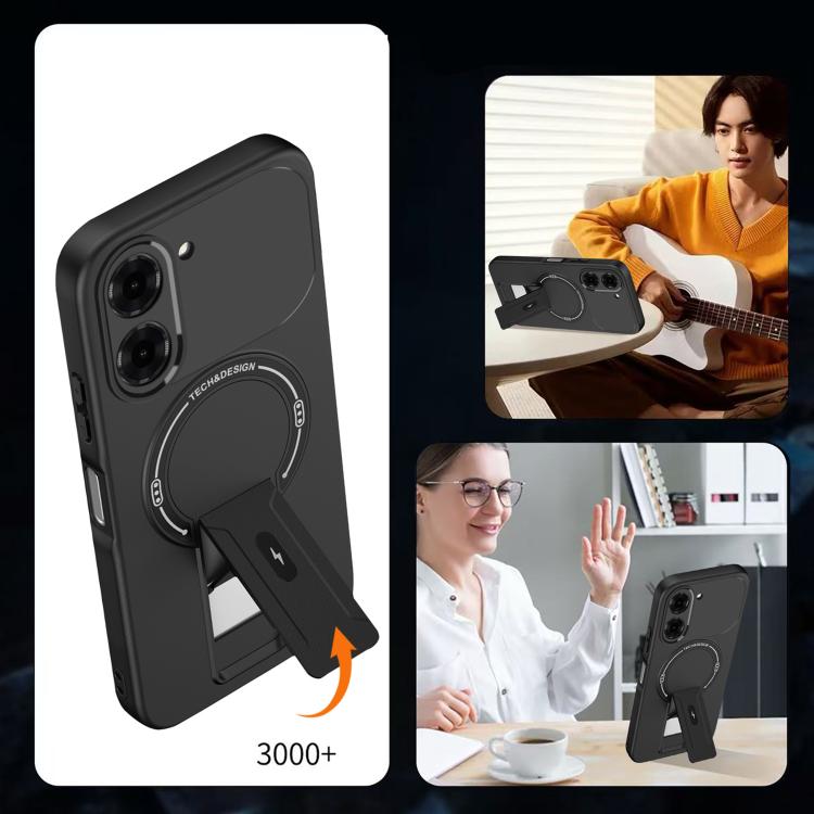 For Redmi A5 4G 171.7mm / Poco C71 4G Skin Feel MagSafe Phone Case with Holder