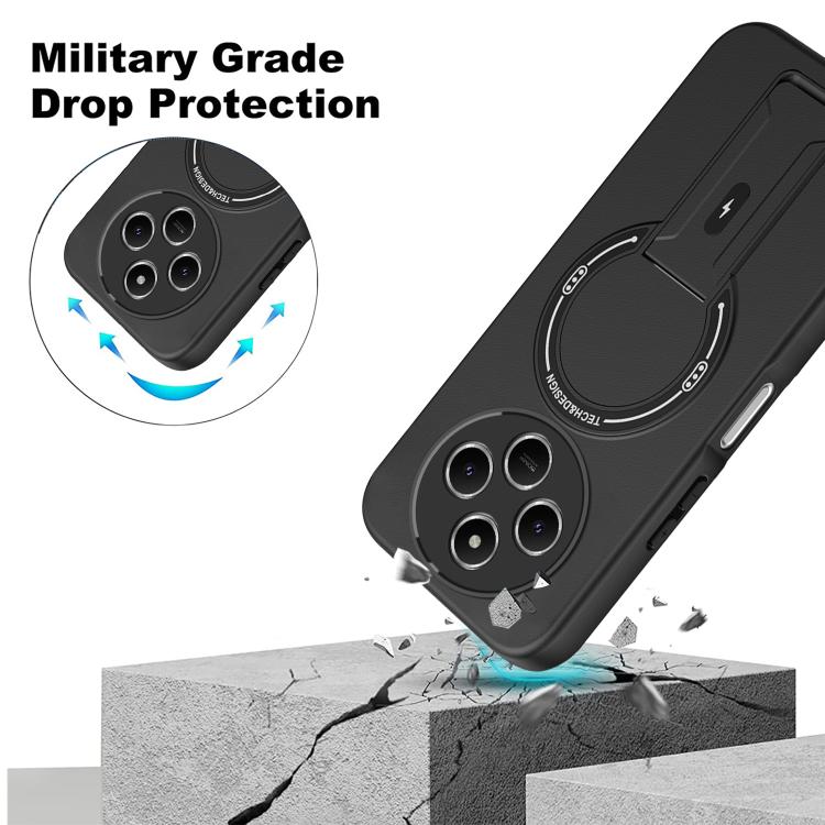 For Redmi 14C 4G / Poco C75 4G Skin Feel MagSafe Phone Case with Holder