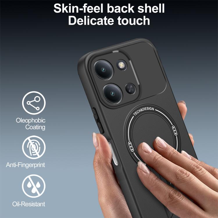 For Redmi 15C 5G / 4G EU 173mm Skin Feel MagSafe Phone Case with Holder