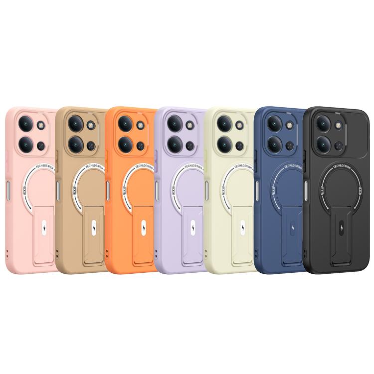 For Redmi 15C 5G / 4G EU 173mm Skin Feel MagSafe Phone Case with Holder