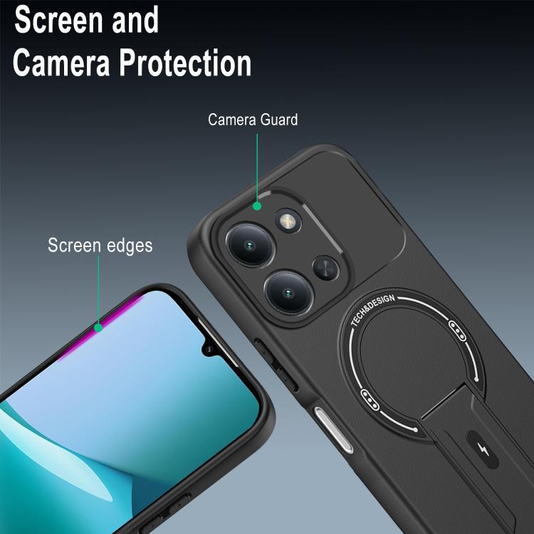 For Redmi 15C 5G / 4G EU 173mm Skin Feel MagSafe Phone Case with Holder