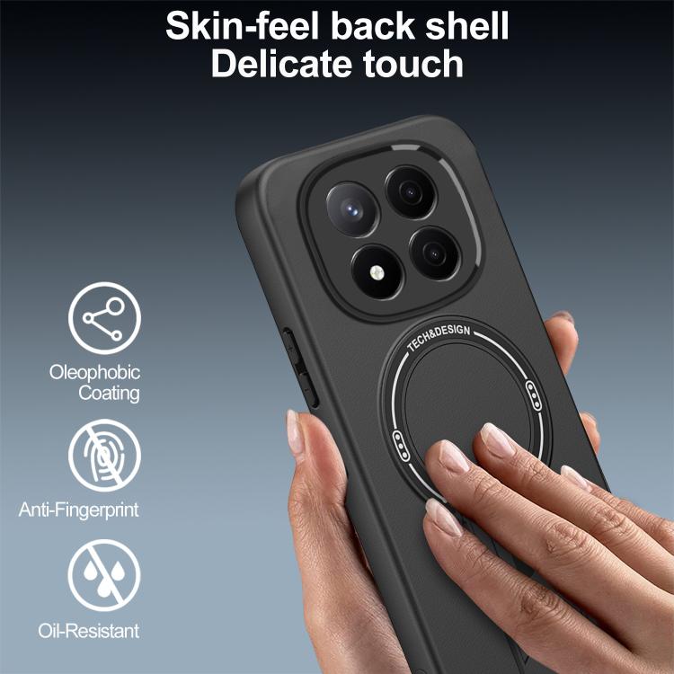 For Redmi Note 14 Pro+ 5G Skin Feel MagSafe Phone Case with Holder