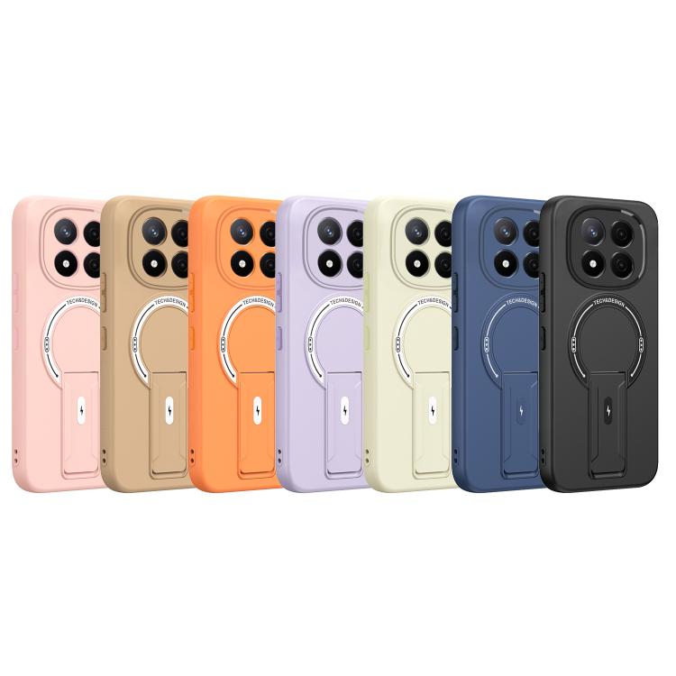 For Redmi Note 14 Pro+ 5G Skin Feel MagSafe Phone Case with Holder