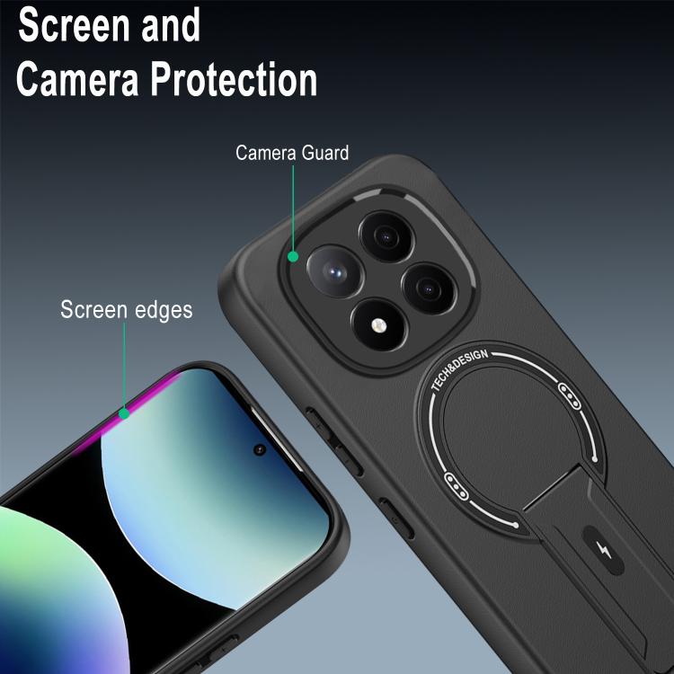 For Redmi Note 14 Pro+ 5G Skin Feel MagSafe Phone Case with Holder