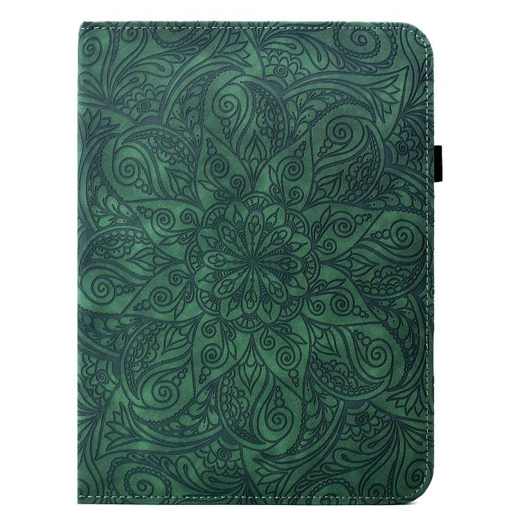 For iPad 2025 / 2022 Rotatable Mandala Embossed Smart Leather Tablet Case