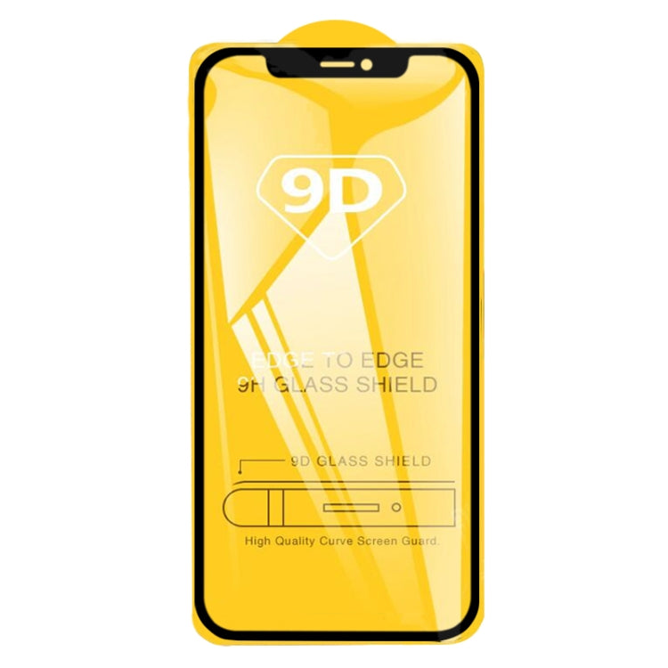 For iPhone 12 mini 25pcs 9D Full Glue Full Screen Tempered Glass Film For  iPhone 12 mini