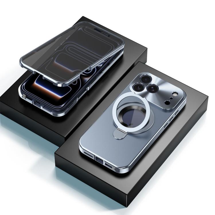For iPhone 17 Pro Max Privacy Screen Film Full Cover MagSafe Holder Phone Case