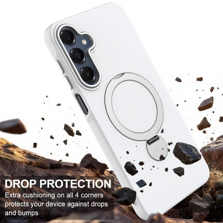 For Samsung Galaxy A16 4G / 5G Gen1.5 Pivot Ring Holder TPU Hybrid PC Phone Case