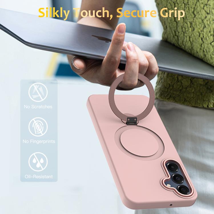 For Samsung Galaxy A16 4G / 5G Gen1.5 Pivot Ring Holder TPU Hybrid PC Phone Case