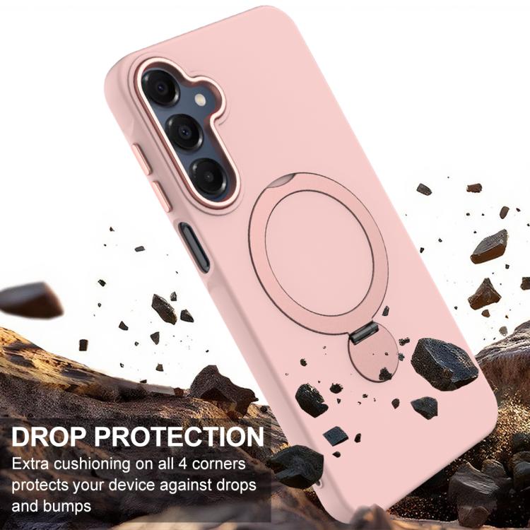 For Samsung Galaxy A16 4G / 5G Gen1.5 Pivot Ring Holder TPU Hybrid PC Phone Case