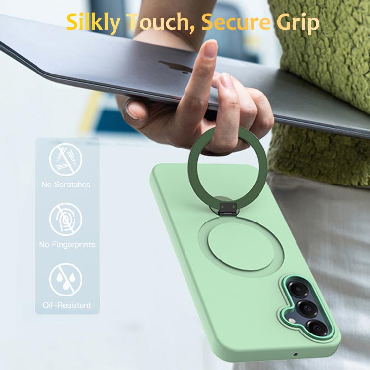 For Samsung Galaxy A16 4G / 5G Gen1.5 Pivot Ring Holder TPU Hybrid PC Phone Case
