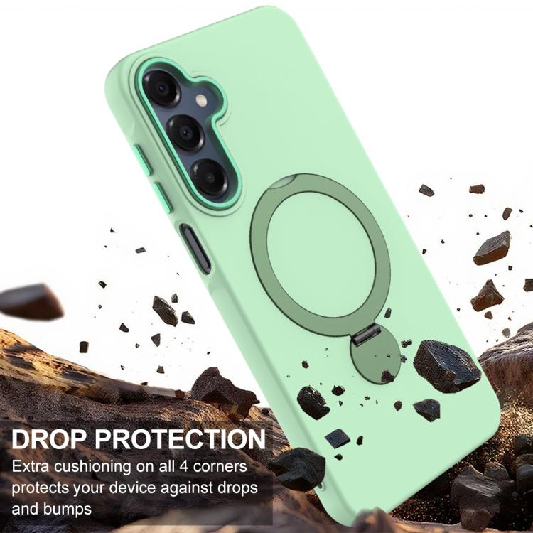 For Samsung Galaxy A16 4G / 5G Gen1.5 Pivot Ring Holder TPU Hybrid PC Phone Case