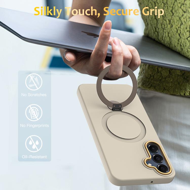 For Samsung Galaxy A16 4G / 5G Gen1.5 Pivot Ring Holder TPU Hybrid PC Phone Case