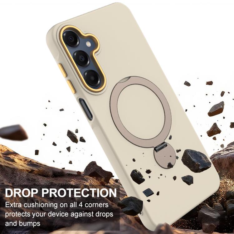For Samsung Galaxy A16 4G / 5G Gen1.5 Pivot Ring Holder TPU Hybrid PC Phone Case