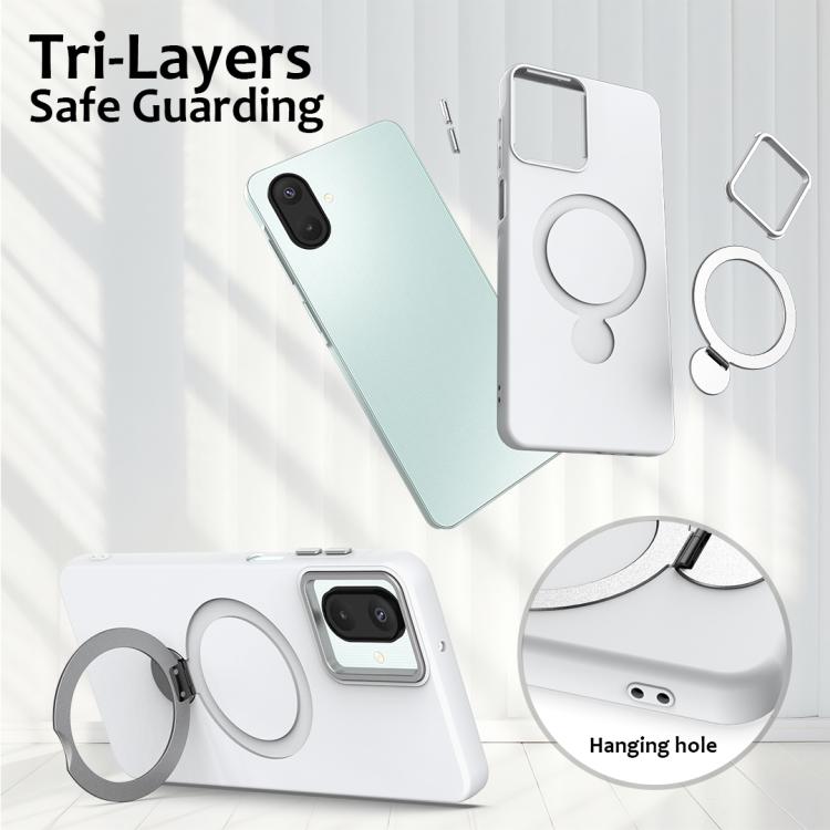 For Samsung Galaxy A07 / M17e / F07e Gen1.5 Pivot Ring Holder TPU Hybrid PC Phone Case