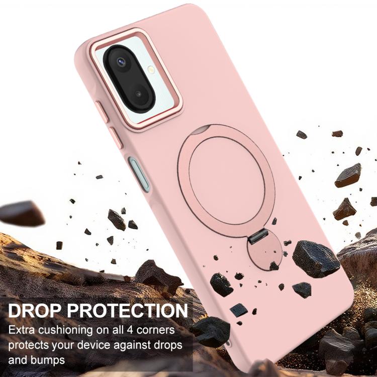 For Samsung Galaxy A07 / M17e / F07e Gen1.5 Pivot Ring Holder TPU Hybrid PC Phone Case