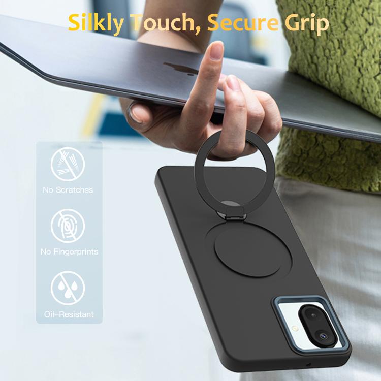 For Samsung Galaxy A07 / M17e / F07e Gen1.5 Pivot Ring Holder TPU Hybrid PC Phone Case