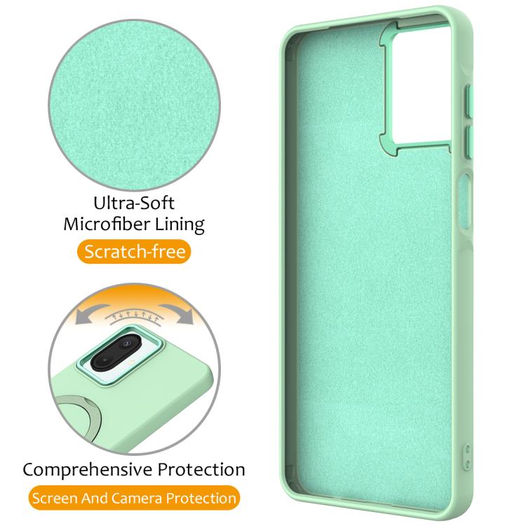 For Samsung Galaxy A07 / M17e / F07e Gen1.5 Pivot Ring Holder TPU Hybrid PC Phone Case