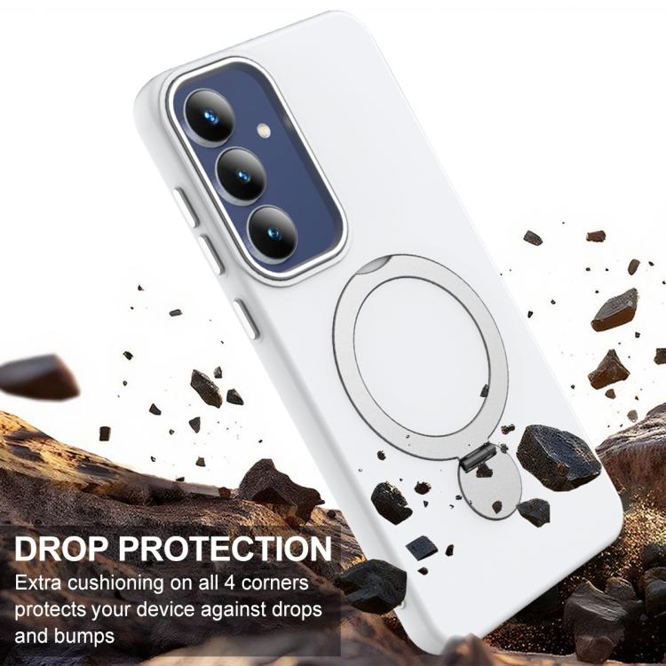 For Galaxy A27 5G Gen1.5 Pivot Ring Holder TPU Hybrid PC Phone Case