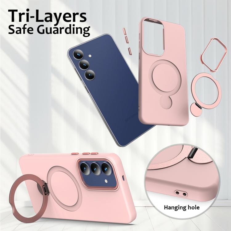 For Galaxy A27 5G Gen1.5 Pivot Ring Holder TPU Hybrid PC Phone Case