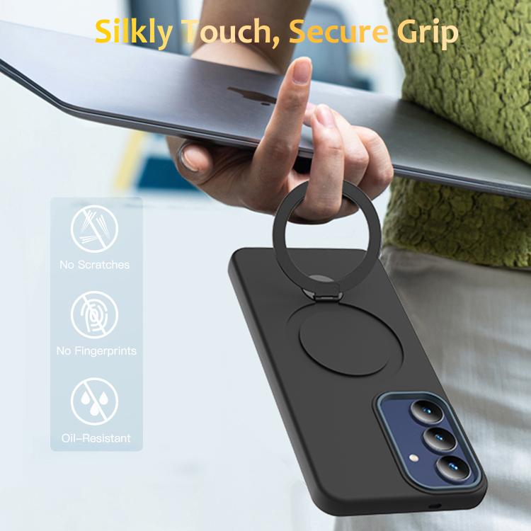 For Galaxy A27 5G Gen1.5 Pivot Ring Holder TPU Hybrid PC Phone Case