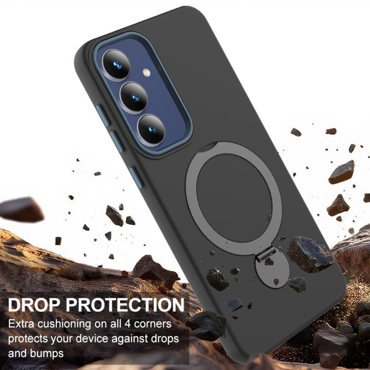 For Galaxy A27 5G Gen1.5 Pivot Ring Holder TPU Hybrid PC Phone Case